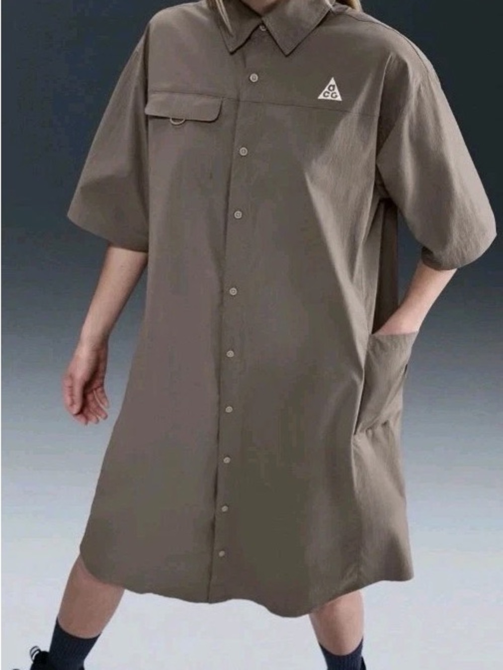 Nike ACG Olive dress Button-Front